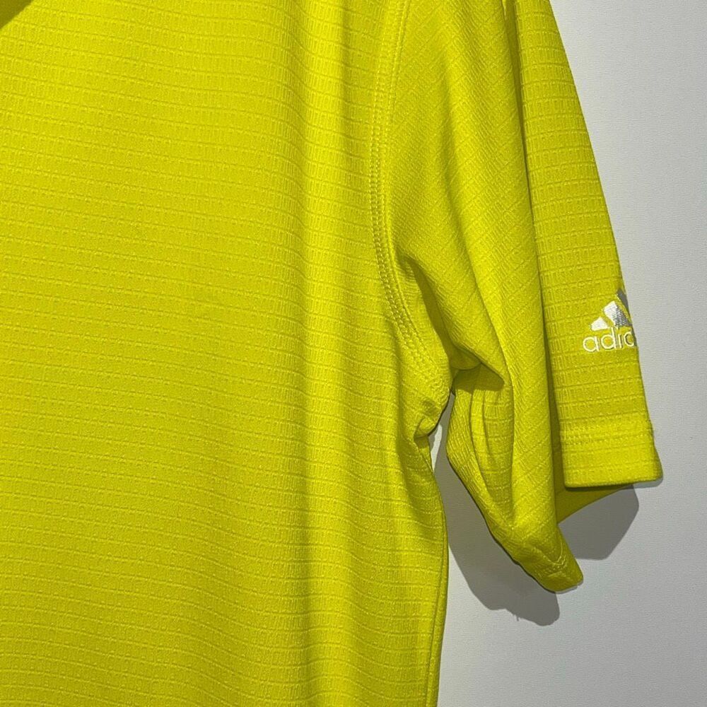 Adidas Men's Sunburst Climalite Textured Short Sleeve Golf Polo Shirt Small NWT - Picture 4 of 10